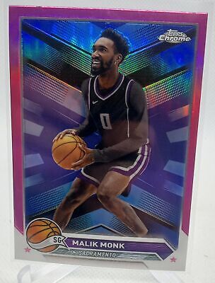 2023-24 Topps Chrome #130 Malik Monk Pink Refractors