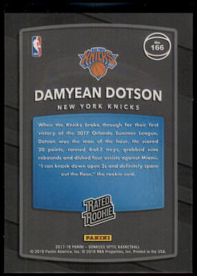 2017-18 Donruss Optic #166 Damyean Dotson Rated Rookie Shock