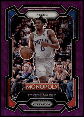 2023-24 Panini Prizm Monopoly #68 Tyrese Maxey Purple