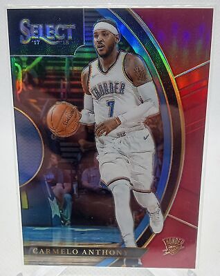 2017-18 Panini Select #97 Carmelo Anthony Maroon Prizms #/199