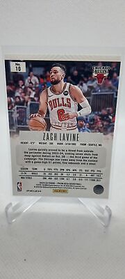 2023-24 Panini Prizm Deca #10 Zach LaVine Base Prizms Blue #/149