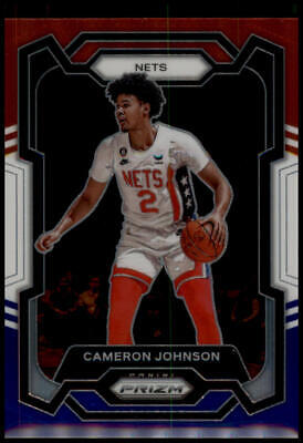 2023-24 Panini Prizm #222 Cameron Johnson Prizms Red White and Blue