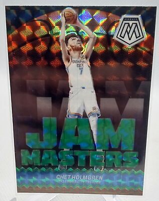 2023-24 Panini Mosaic Jam Masters #15 Chet Holmgren Green Prizm