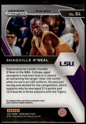 2021 Panini Prizm Draft Picks #84 Shaquille O'Neal Orange Ice