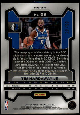 2023-24 Panini Prizm #69 Tim Hardaway Jr. Prizms Purple #/99