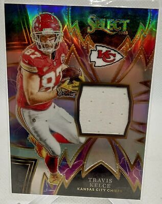 2023 Panini Select #SP-TKE Travis Kelce Sparks Silver  Prizm Patch  #/99