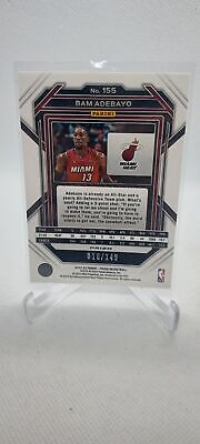 2022-23 Panini Prizm #155 Bam Adebayo Prizms Purple Ice #/149