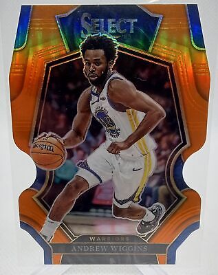 2022-23 Panini Select #110 Andrew Wiggins Orange Prizms Die Cut #/65