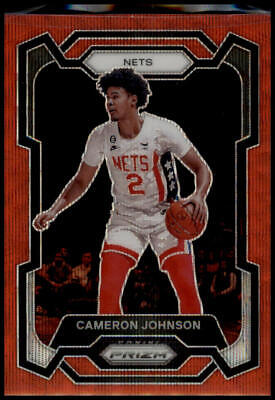 2023-24 Panini Prizm #222 Cameron Johnson Prizms Ruby Wave