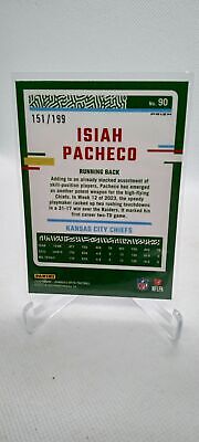 2023 Donruss Optic #90 Isiah Pacheco Blue #/199