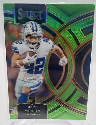 2023 Panini Select #128 Deuce Vaughn Neon Green Prizms Rookie #/49