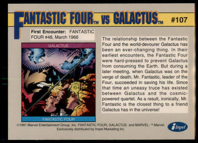 1991 Impel Marvel Universe II #107 Fantastic Four vs. Galactus