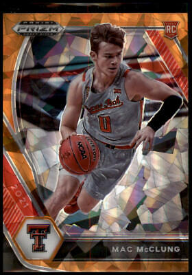 2021 Panini Prizm Draft Picks #39 Mac McClung Orange Ice Rookie