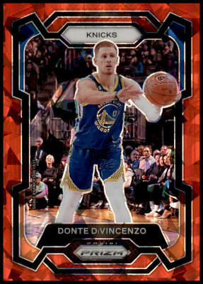 2023-24 Panini Prizm #280 Donte DiVincenzo Prizms Red Ice