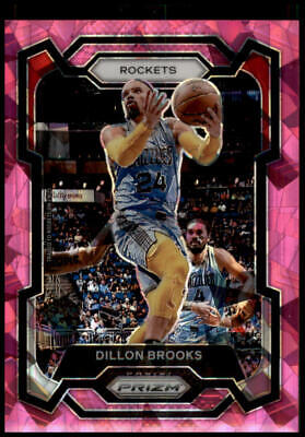 2023-24 Panini Prizm #68 Dillon Brooks Prizms Pink Ice