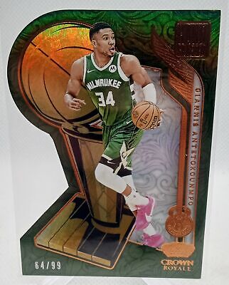 2023-24 Panini Crown Royale #7 Giannis Antetokounmpo Hand Crafted #/99