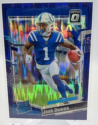 2023 Donruss Optic #248 Josh Downs Purple Shock Rated Rookie