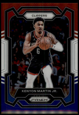 2023-24 Panini Prizm #241 Kenyon Martin Jr. Prizms Red White and Blue