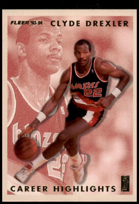 1993-94 Fleer #6 Clyde Drexler Clyde Drexler Career Highlights