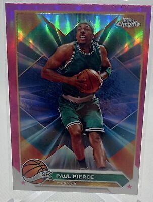 2023-24 Topps Chrome #146 Paul Pierce Pink Refractors