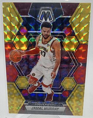 2022-23 Panini Mosaic #107 Jamal Murray Choice Red and Yellow Fusion #/88