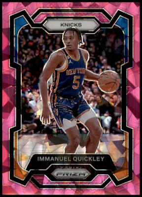 2023-24 Panini Prizm #33 Immanuel Quickley Prizms Pink Ice