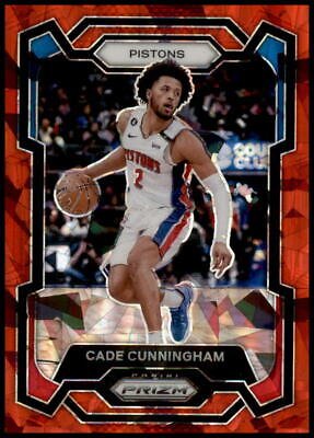 2023-24 Panini Prizm #11 Cade Cunningham Prizms Red Ice