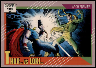 1991 Impel Marvel Universe II #120 Thor vs. Loki