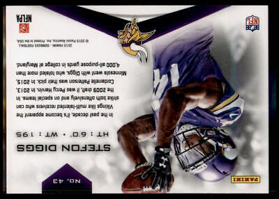 2015 Donruss #43 Stefon Diggs Elite Rookie