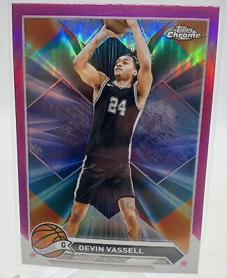 2023-24 Topps Chrome #152 Devin Vassell Pink Refractors