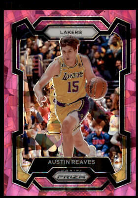 2023-24 Panini Prizm #76 Austin Reaves Prizms Pink Ice