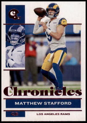 2021 Panini Chronicles #45 Matthew Stafford Pink