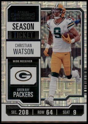 2023 Panini Contenders #37 Christian Watson Mojo Choice