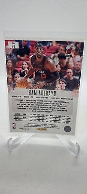 2023-24 Panini Prizm Deca #76 Bam Adebayo Base Prizms Red #/199