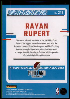 2023-24 Donruss #218 Rayan Rupert