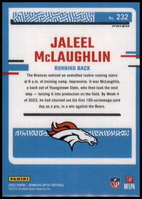 2023 Donruss Optic #232 Jaleel McLaughlin Holo