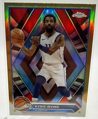 2023-24 Topps Chrome #3 Kyrie Irving Gold Refractors #/50