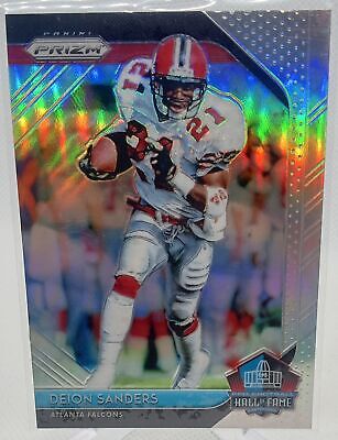 2018 Panini Prizm #HOF-17 Deion Sanders Hall of Fame Silver Prizm