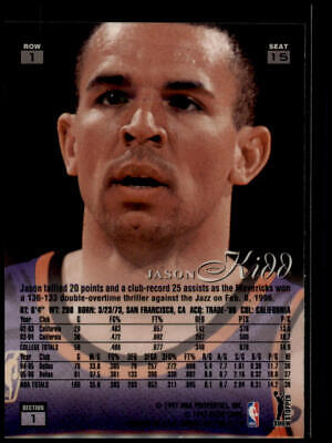 1996-97 Flair Showcase #15 Jason Kidd Flair Showcase Row 1 (Grace)