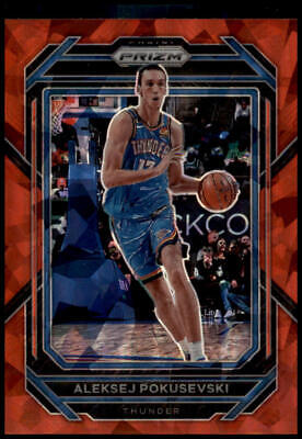 2022-23 Panini Prizm #52 Aleksej Pokusevski Prizms Red Ice