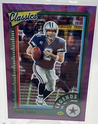 2022 Panini Classics #110 Tony Romo Timeless Tributes Purple #/50