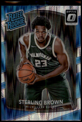 2017-18 Donruss Optic #165 Sterling Brown Rated Rookie Shock