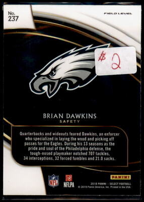 2018 Panini Select #237 Brian Dawkins