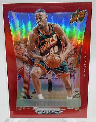 2023-24 Prizm Deca #249 Shawn Kemp Base Prizms Red #/199