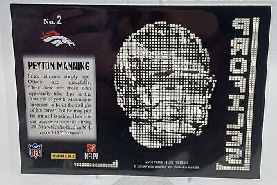 2014 Panini Elite #2 Peyton Manning Profiles Silver