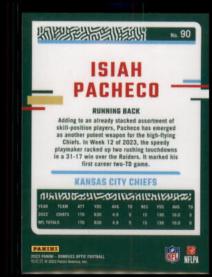 2023 Donruss Optic #90 Isiah Pacheco