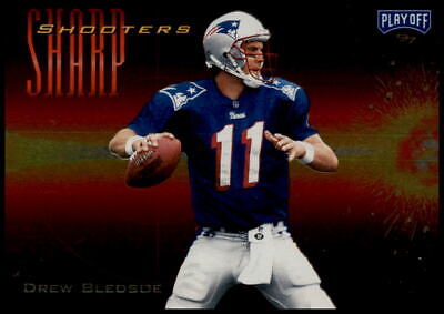 1997 Playoff Zone #5 Drew Bledsoe Sharpshooters Red