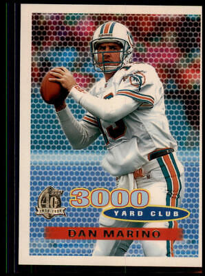 1996 Topps #379 Dan Marino 40th Anniversary 3000 yard Club