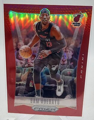 2023-24 Panini Prizm Deca #76 Bam Adebayo Base Prizms Red #/199