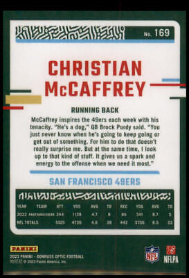 2023 Donruss Optic #169 Christian McCaffrey